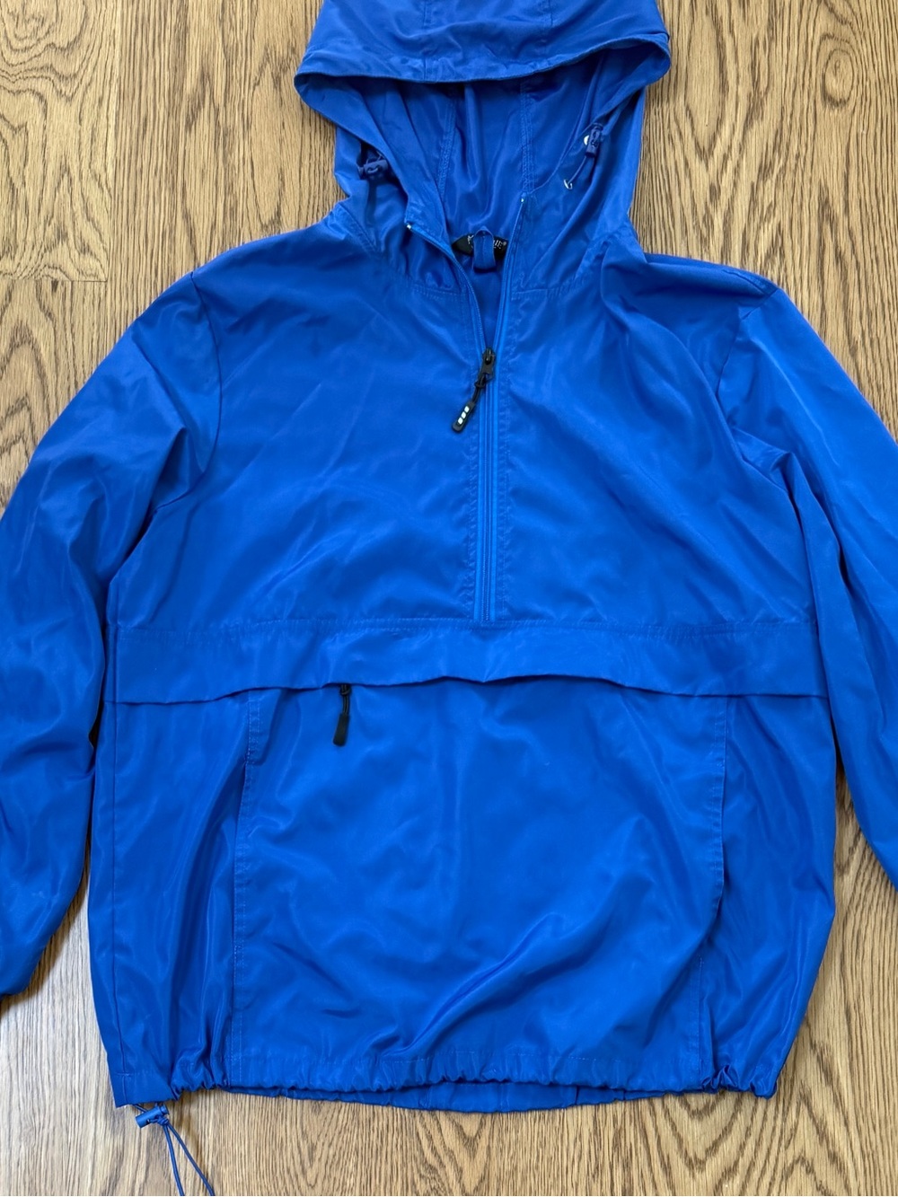 Blue windbreaker Raincoat Hooded Jacket